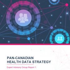 Title page for the pan-Canadian Health Data Strategy first expert advisory group report in english