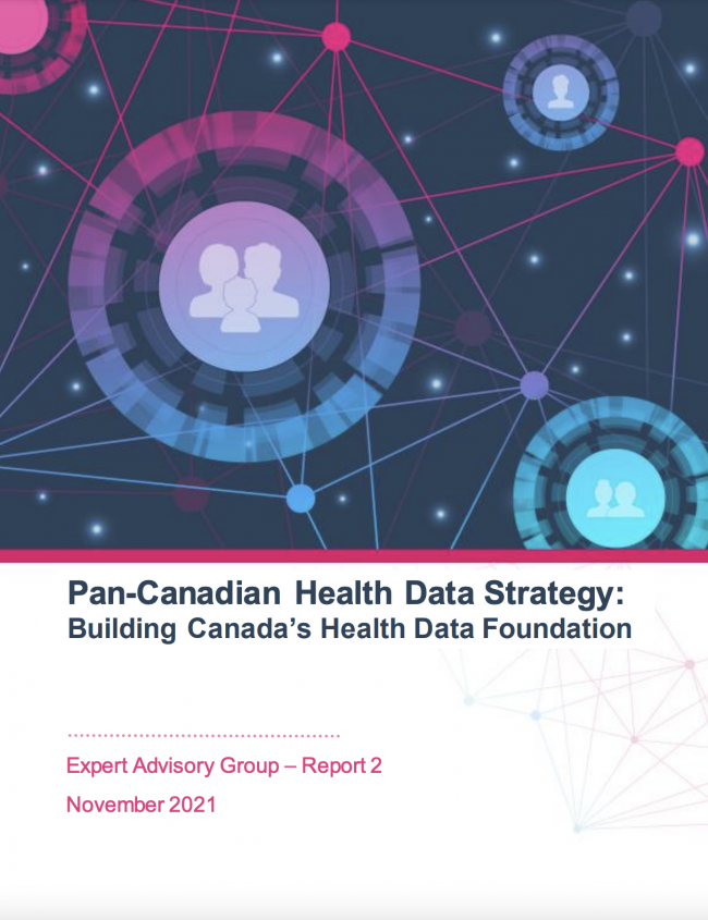 Pan-Canadian Health Data Strategy: Building Canada's Health Data Foundation report cover